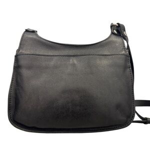 Patricia Nash Classic Black Leather Shoulder Bag